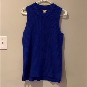 J. Crew sleeveless knit sweater